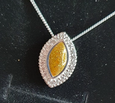 Sterling Silver Oval Necklace