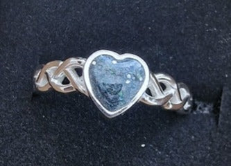Sterling Silver Celtic Heart Ring.