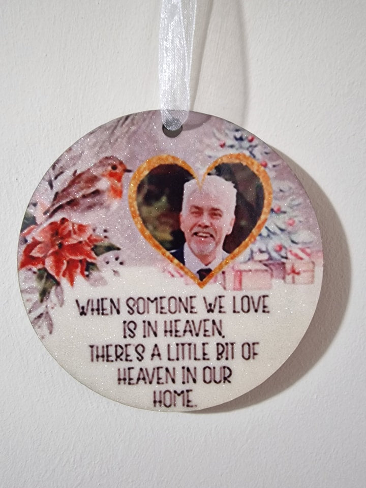 Glitter Photo Baubles