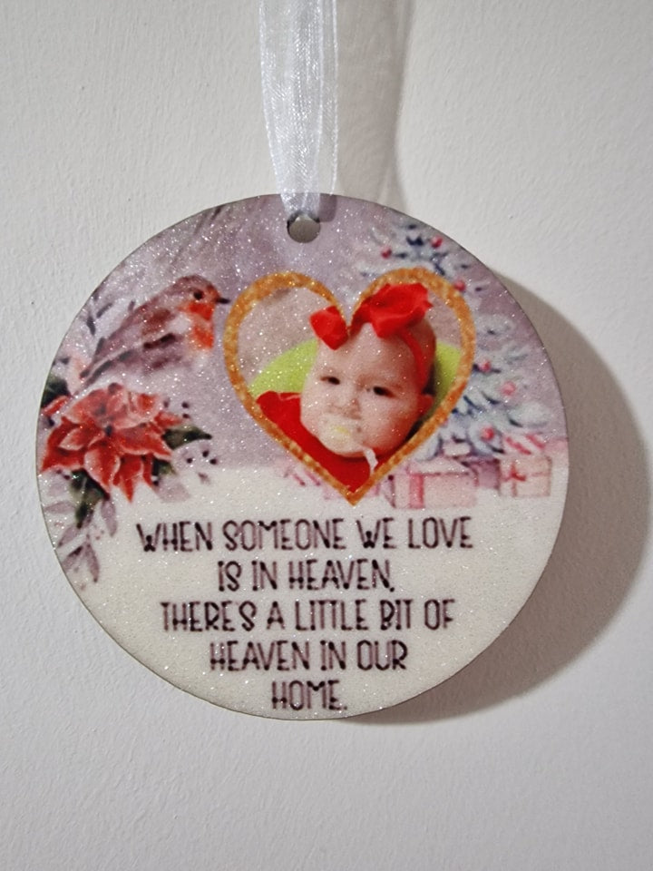Glitter Photo Baubles