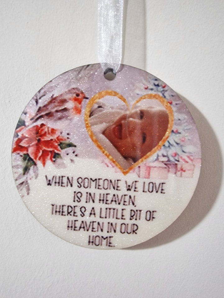Glitter Photo Baubles