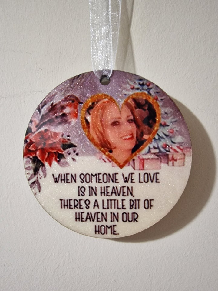 Glitter Photo Baubles