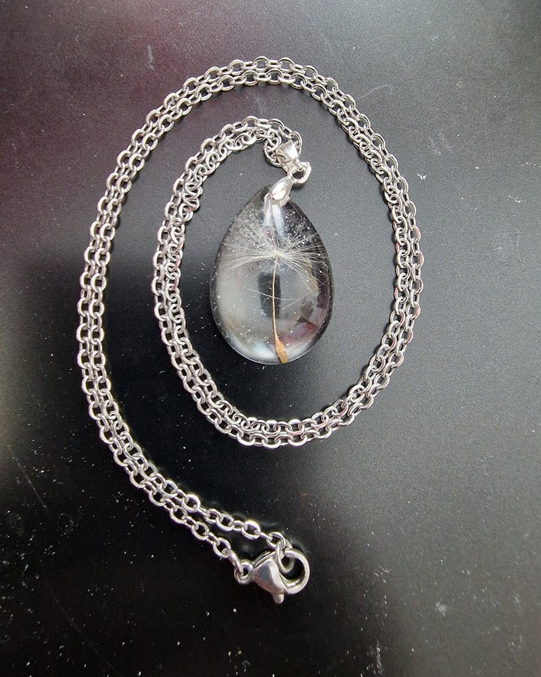 Dandelion wish necklace