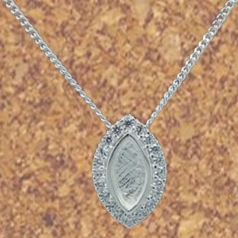 Sterling Silver Oval Necklace
