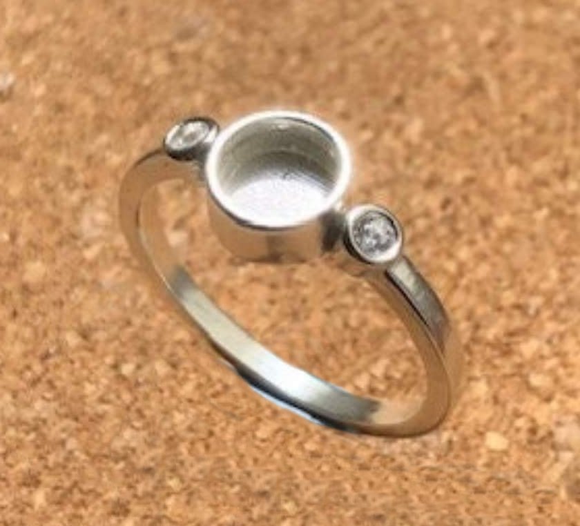 Sterling Silver Circle Ring.
