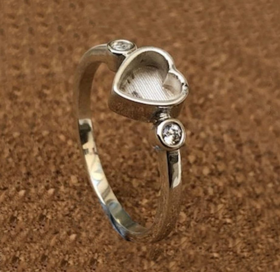 Sterling Silver Heart Ring.