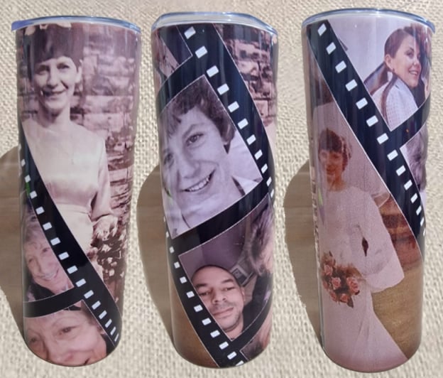 Film strip photo tumbler