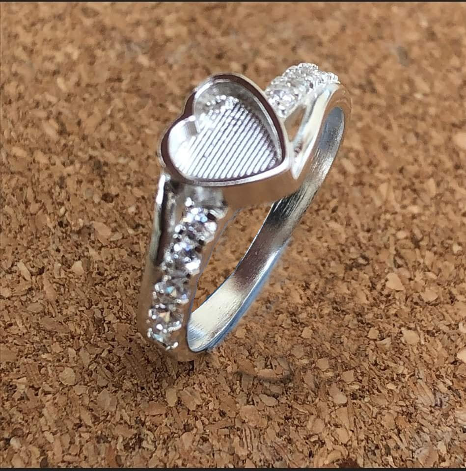 Sterling Silver Heart Ring.